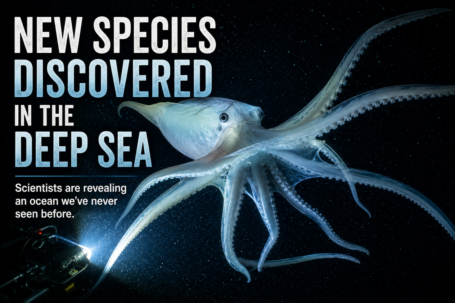 New Deep Sea Species Found Off Brazil, Including a Giant Ghost Octopus
