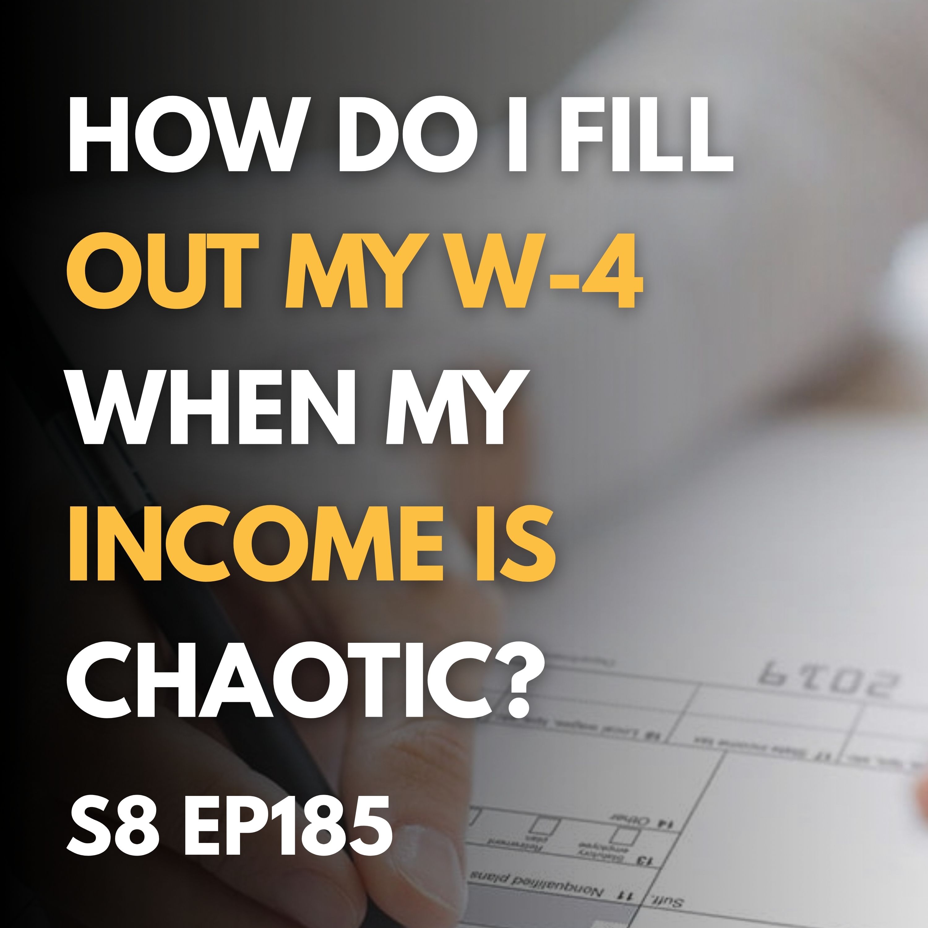 How to Fill Out Your W-4 When Your Income Changes (Multiple Jobs, New Marriage, Irregular Pay) How to Fill Out Your W-4 When Your Income Changes (Multiple Jobs, New Marriage, Irregular Pay)