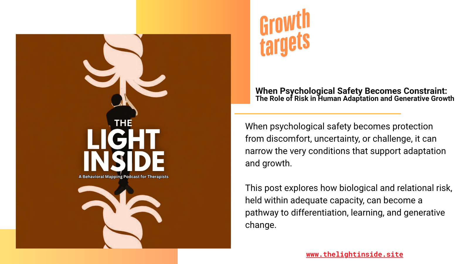 When Psychological Safety Becomes Constraint: The Role of Risk in Human Adaptation and Generative Growth