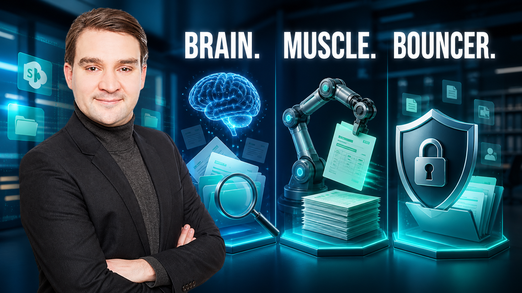 Mastering the Three Pillars of SharePoint Premium: Brain, Muscle, and Bouncer