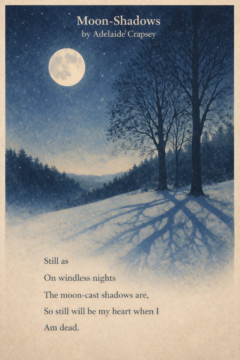 "Moon-Shadows" by Adelaide Crapsey