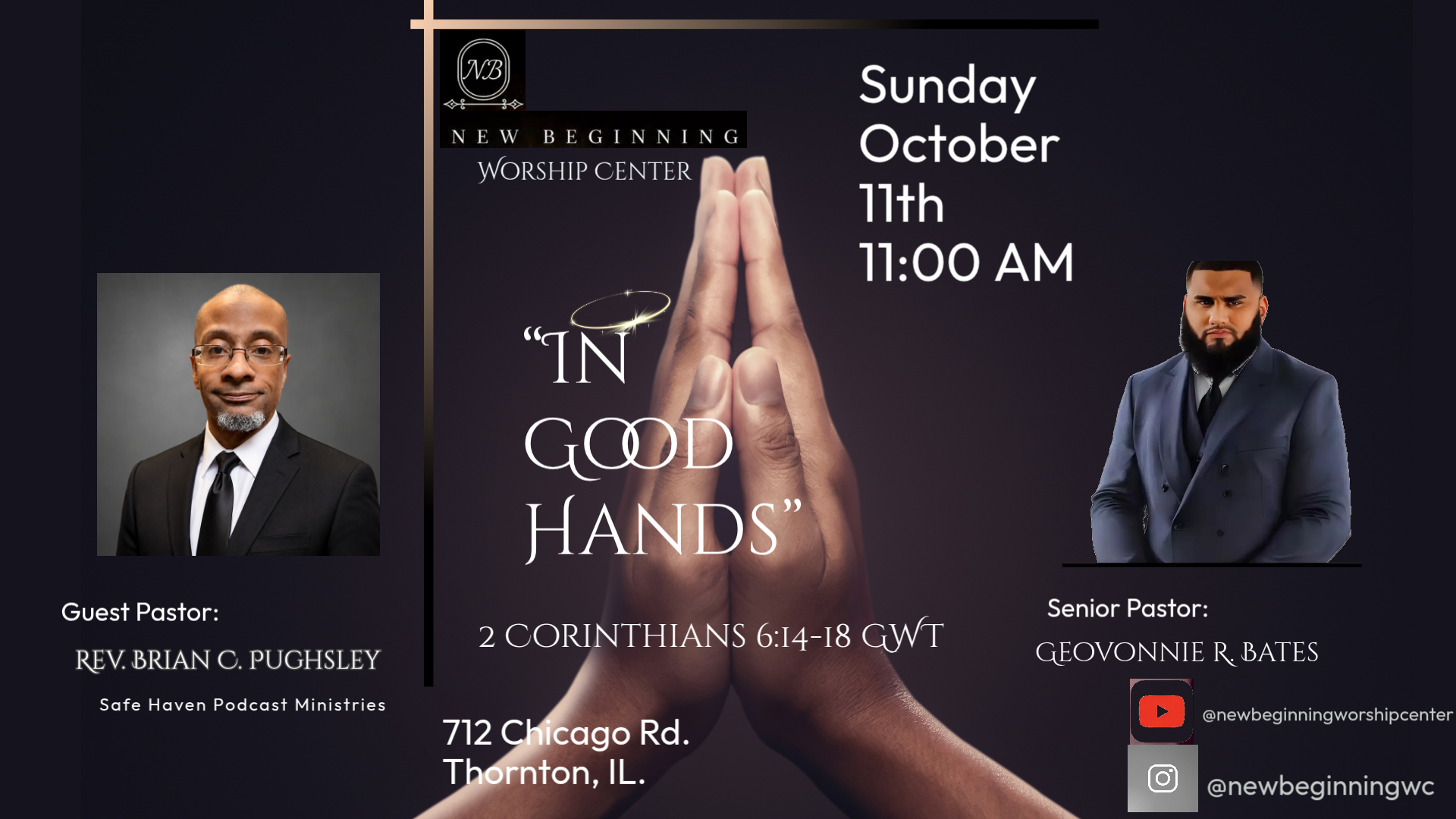 Safe Haven Podcast Special Announcement For Sunday 10/11/2026