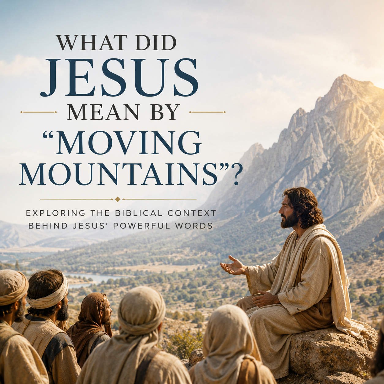 What Did Jesus Mean by “Moving Mountains”?