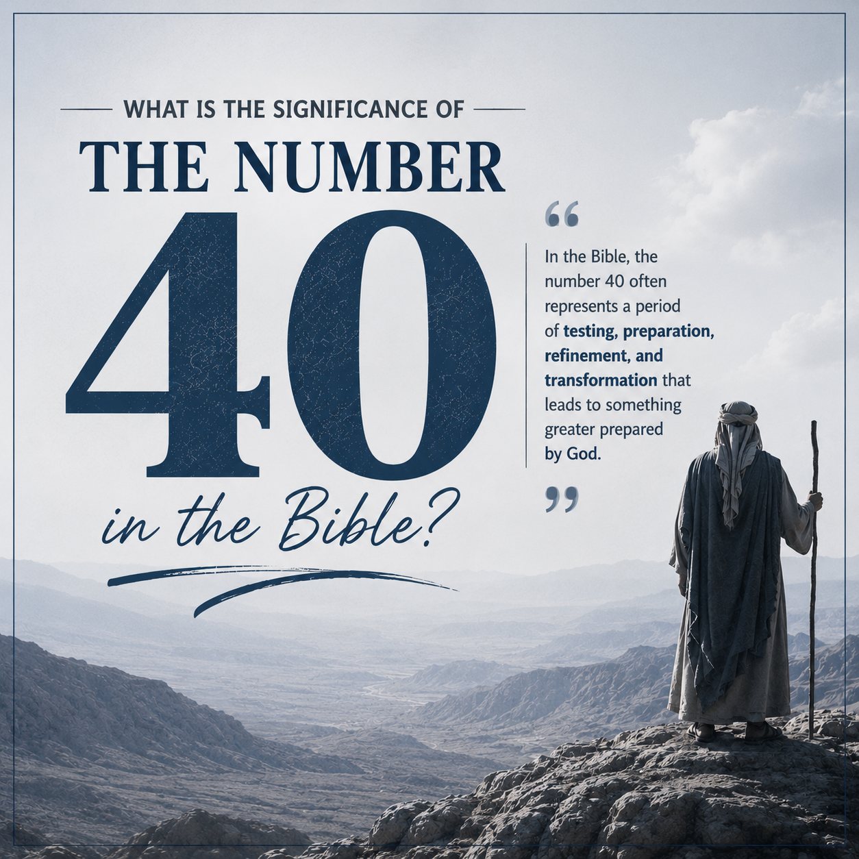 What Is the Significance of the Number 40 in the Bible?