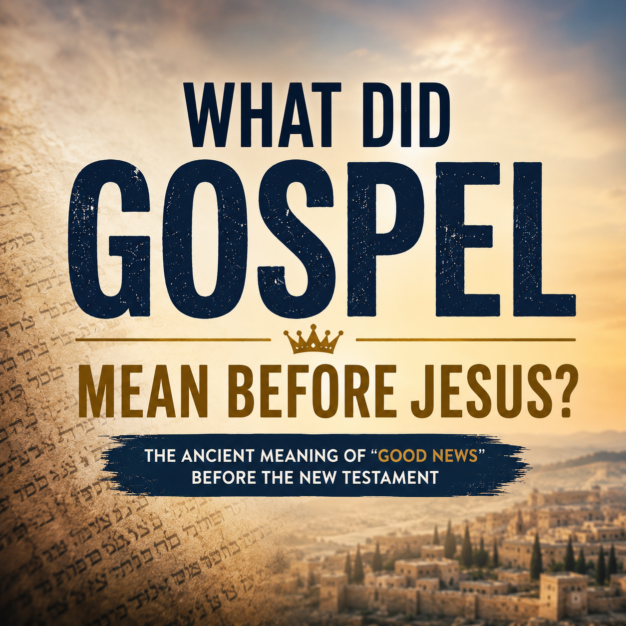 What Did “Gospel” Mean Before Jesus?
