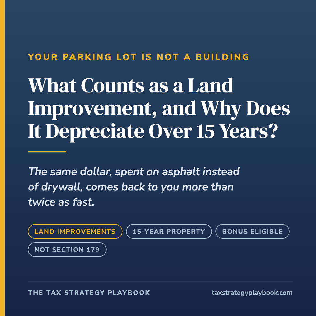 What Counts as a Land Improvement, and Why Does It Depreciate Over 15 Years?