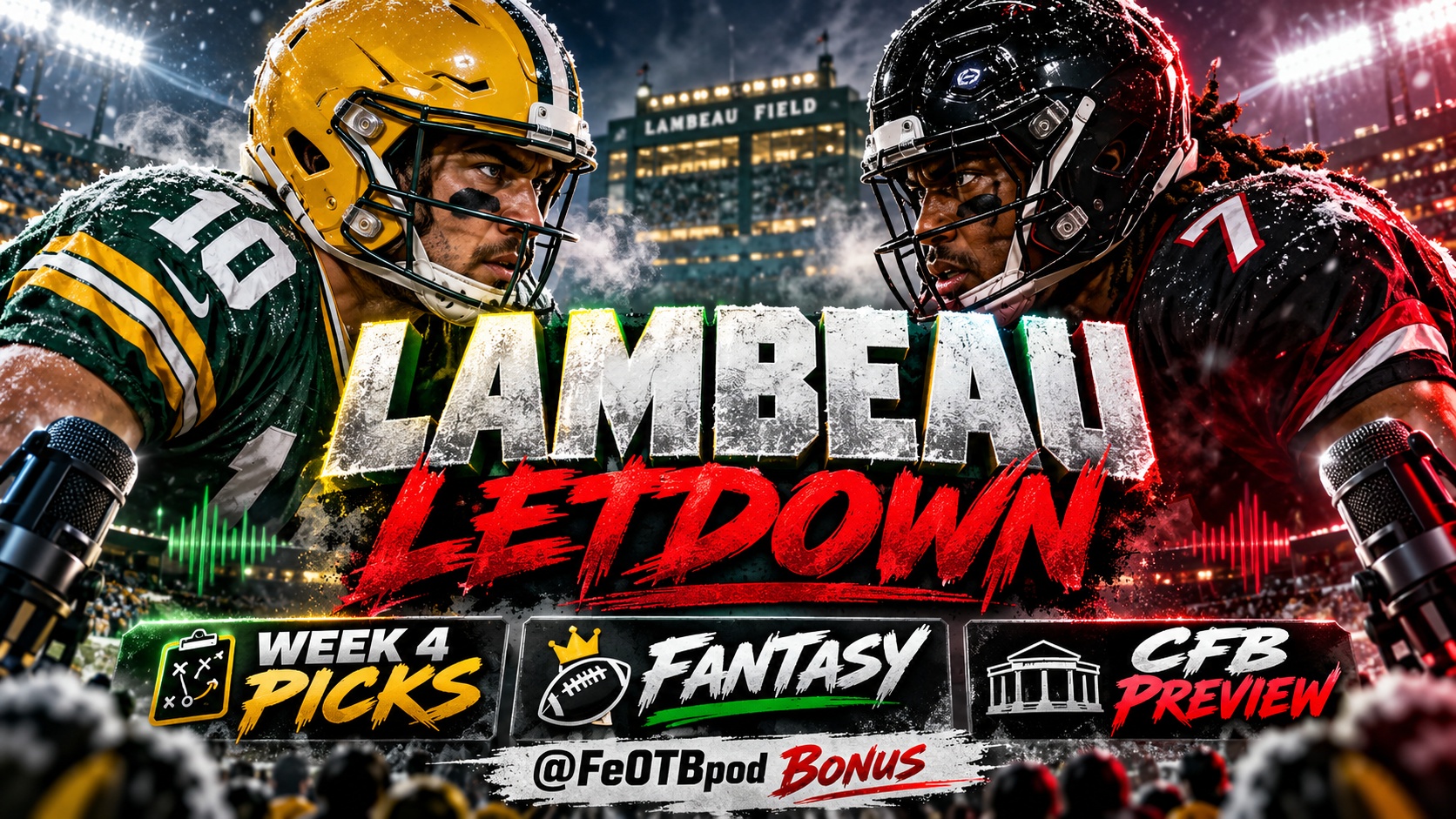Lambeau Letdown: The Packers Are Broken, CFB Gets Real & Our NFL Picks Roll On