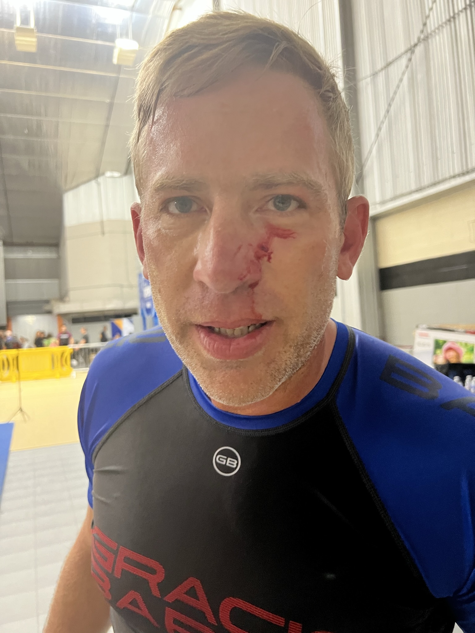 Brian Beckcom at the jiu-jitsu gym