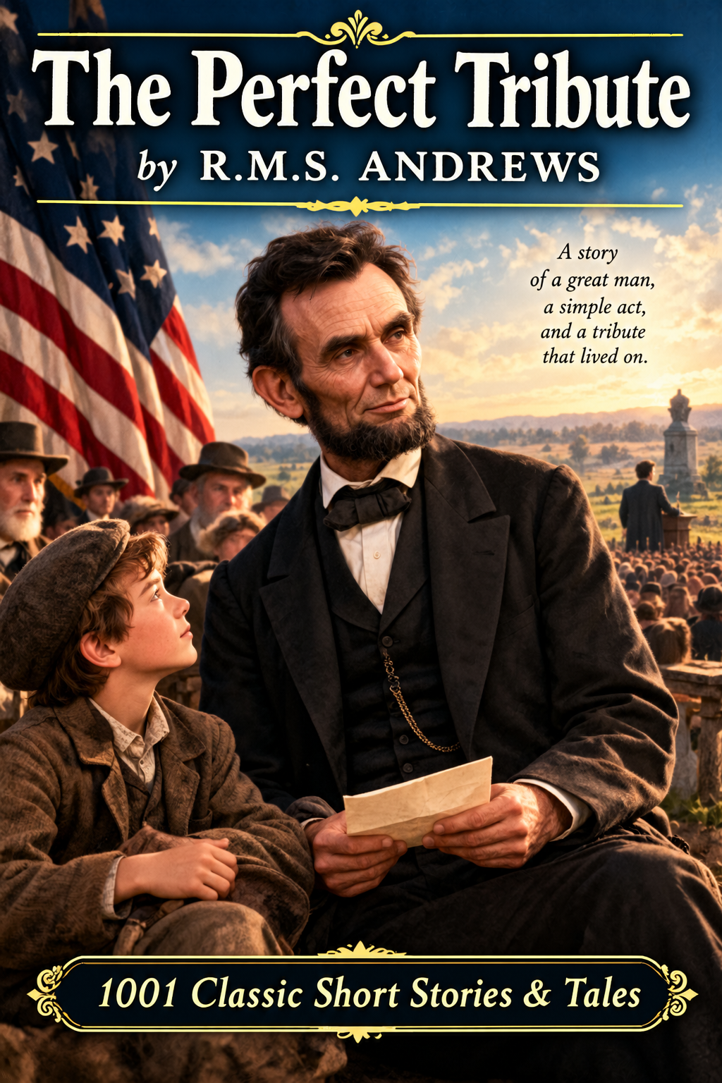 THE PERFECT TRIBUTE AN ABE LINCOLN STORY BY R.M.S. ANDREWS  AMERICA 250