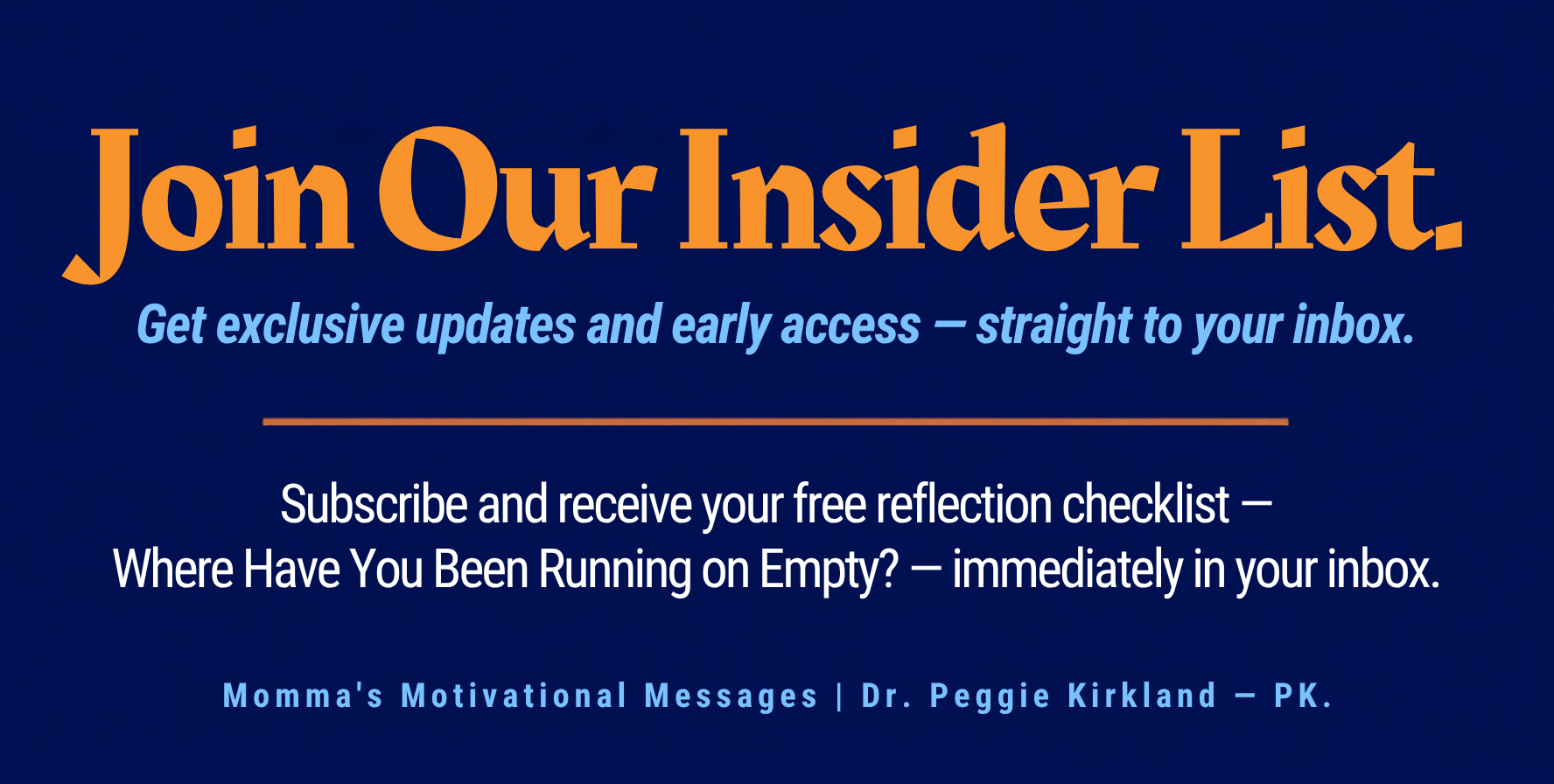 email capture banner