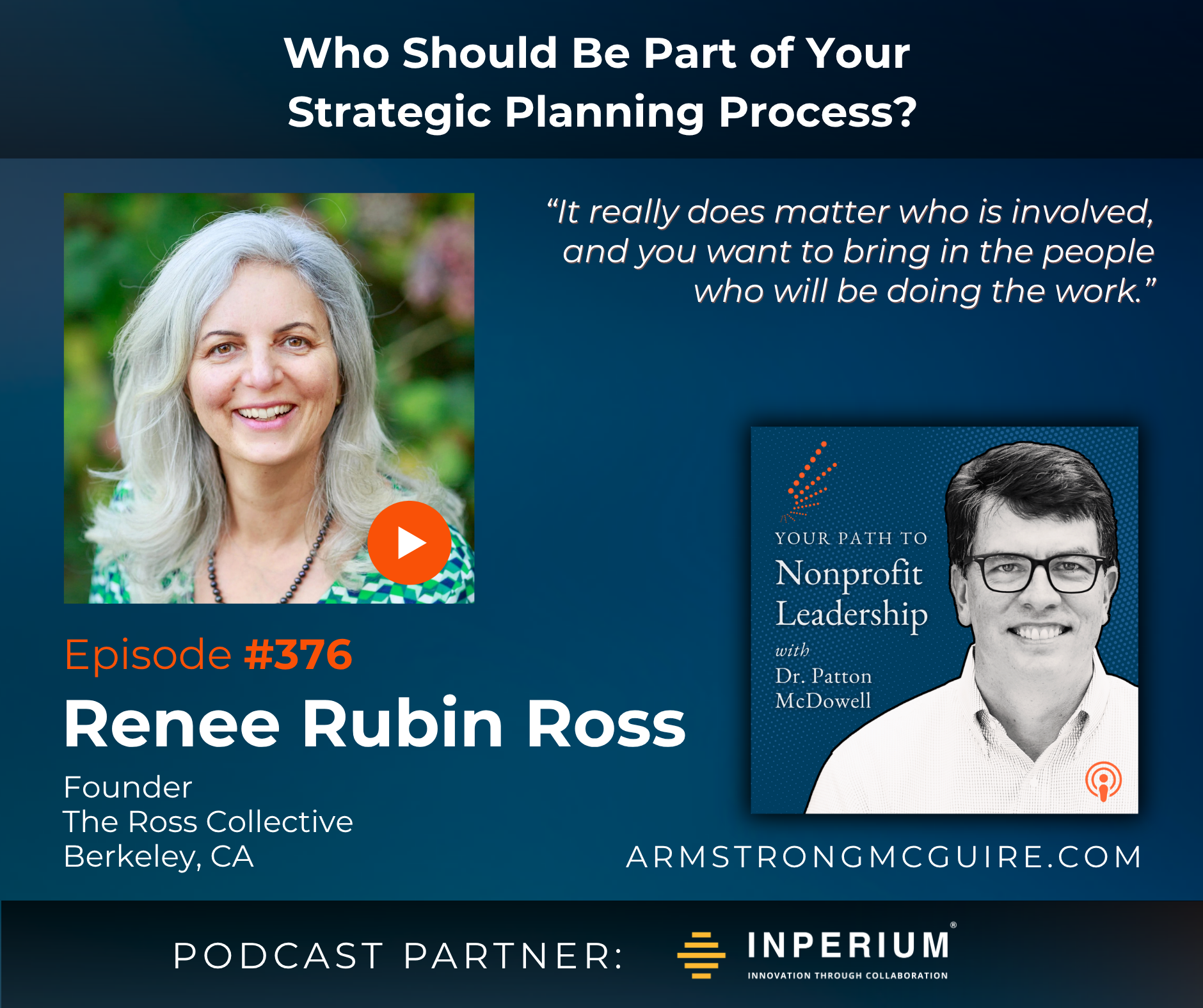376: Who Should Be Part of Your Strategic Planning Process? (Renee Rubin Ross)