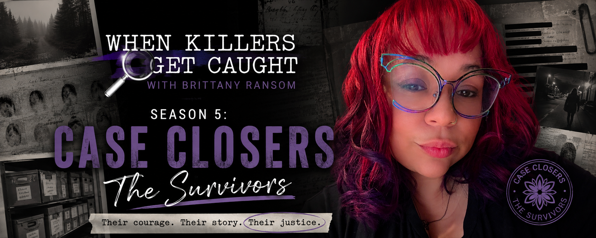 Home of the When Killers Get Caught Podcast Logo
