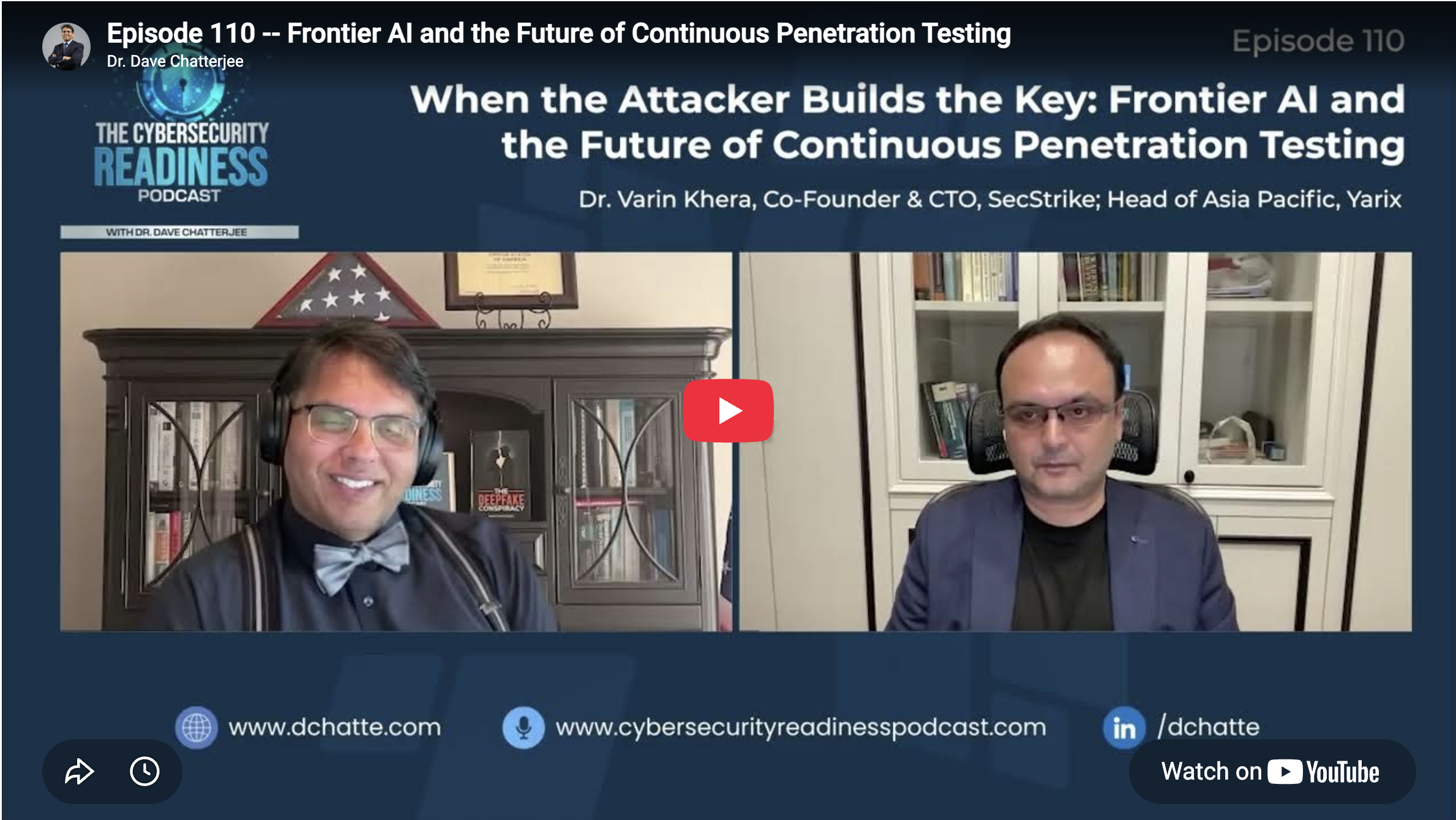 Episode 110 -- When the Attacker Builds the Key: Frontier AI and the Future of Continuous Penetration Testing