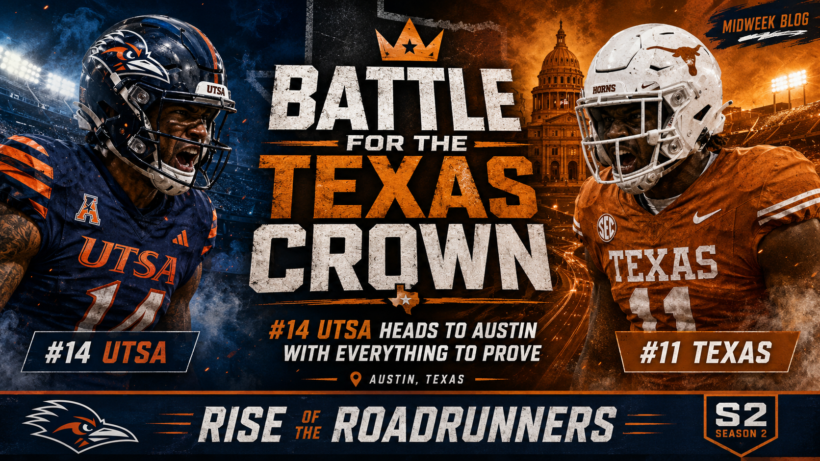 Battle for the Texas Crown: #14 UTSA Heads to Austin With Everything to Prove