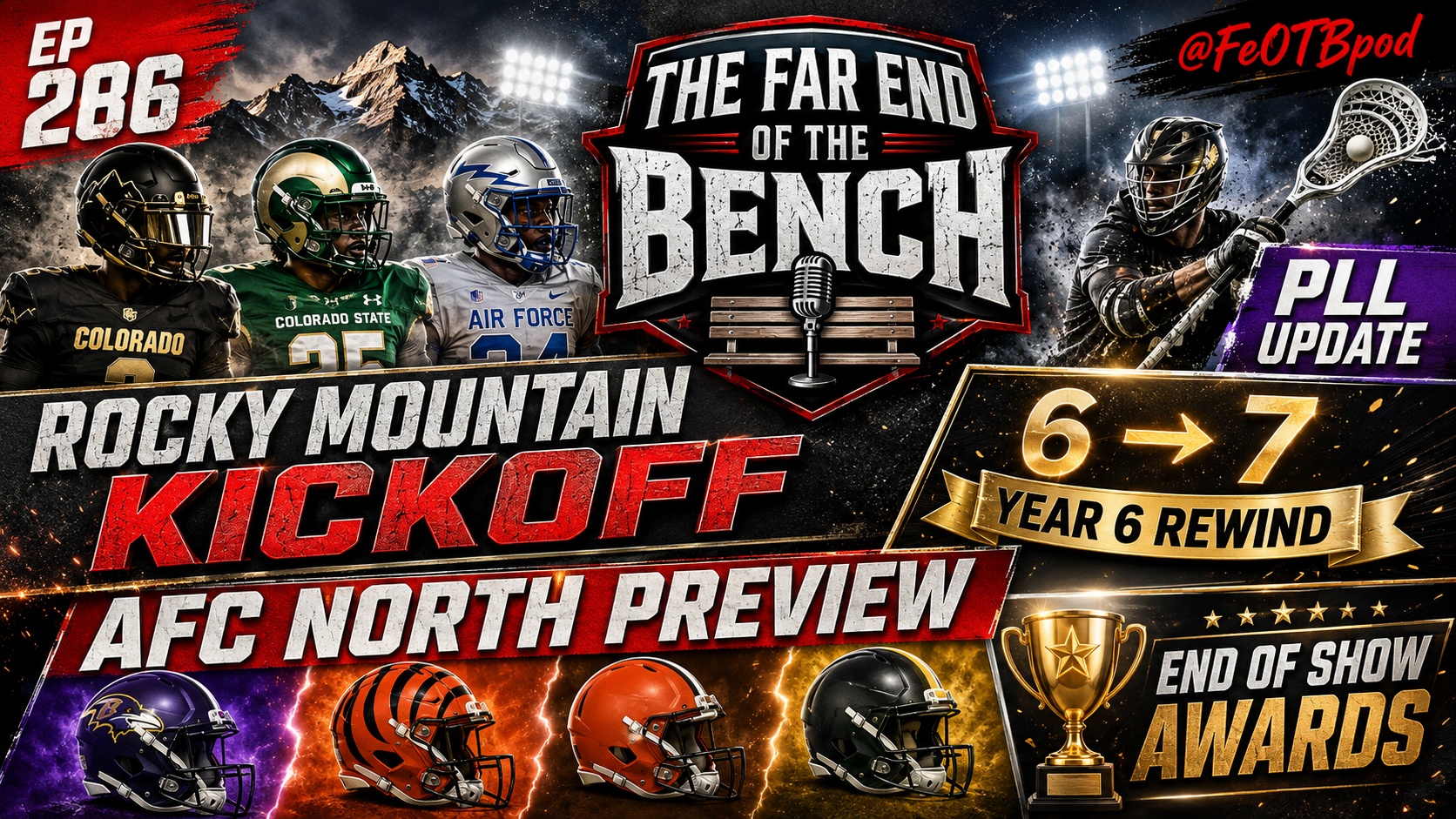 Rocky Mountain Kickoff, AFC North Chaos & Six Years on the Bench | FeOTB EP 286