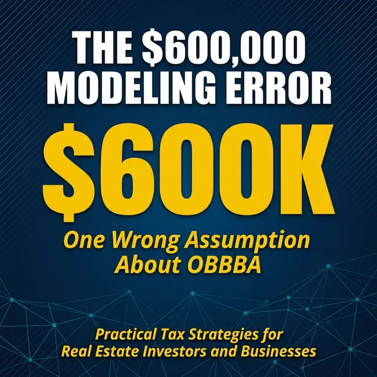 The OBBBA Modeling Gap Costing Capital-Intensive Businesses Millions