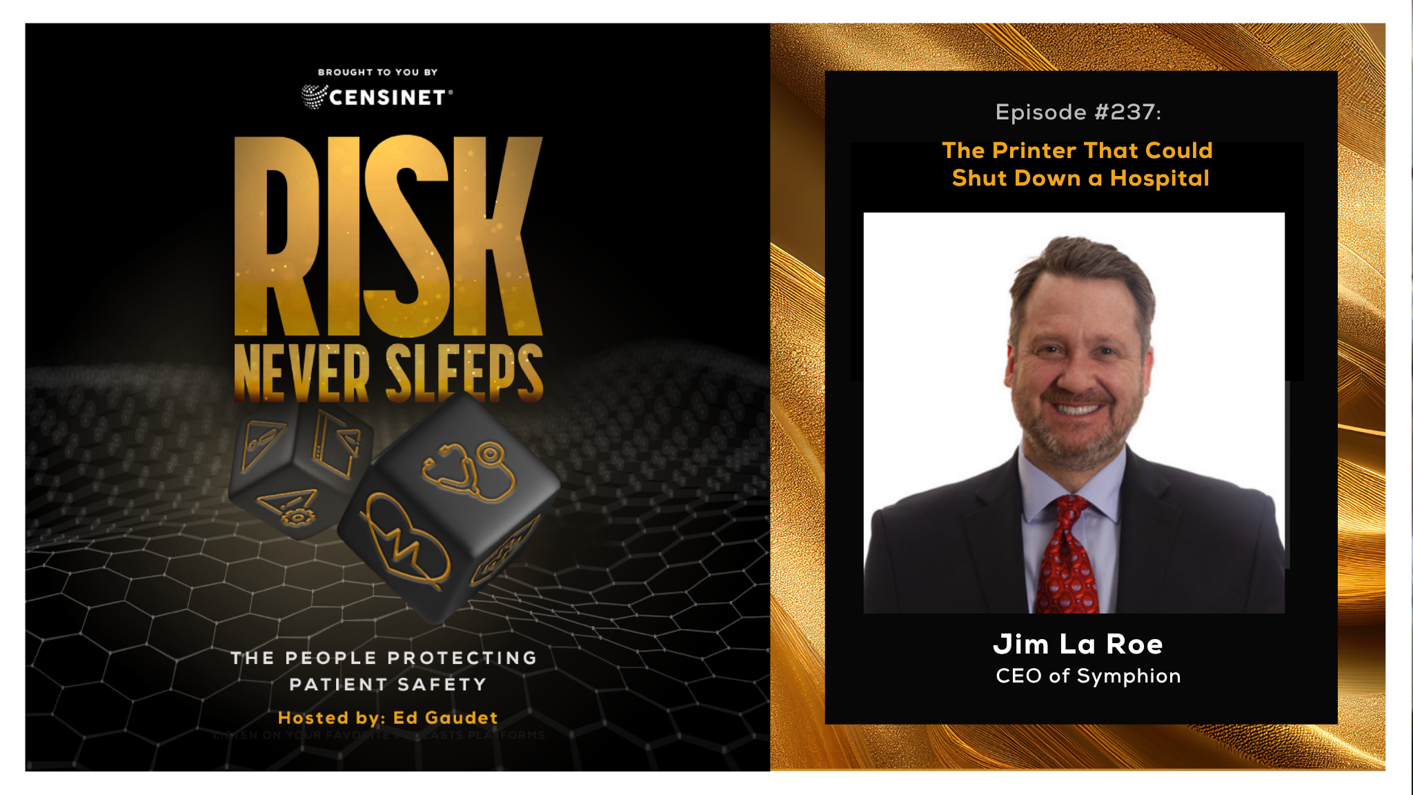 Episode #237. The Printer That Could Shut Down a Hospital, with Jim La Roe, CEO of Symphion
