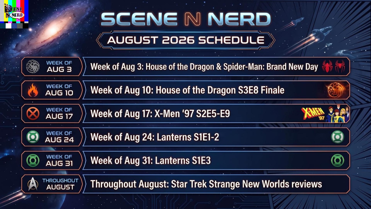 August 2026 at Scene N Nerd: Dragons, Lanterns, and the Final Frontier!