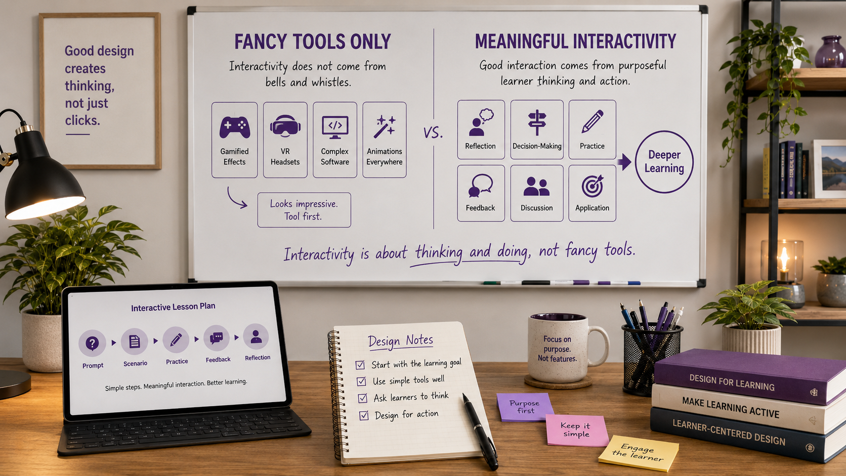 Interactivity Requires Fancy Tools: Debunking a Common Myth