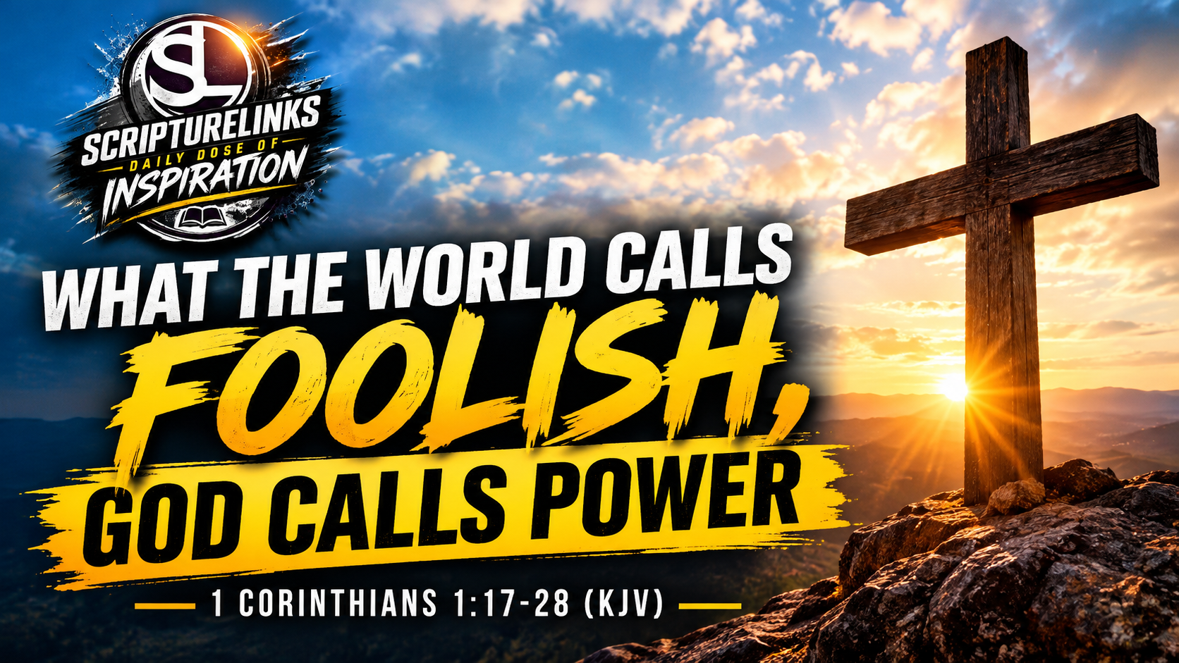 What the World calls Foolish God calls Power