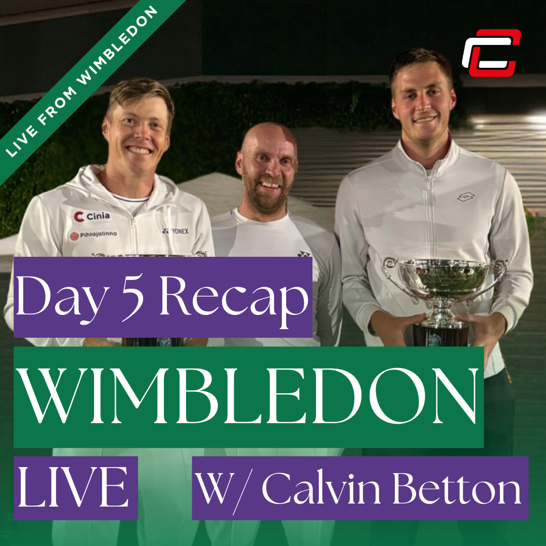 Wimbledon Day 5 Recap w/ 2024 Wimbledon Champion Coach, Calvin Betton