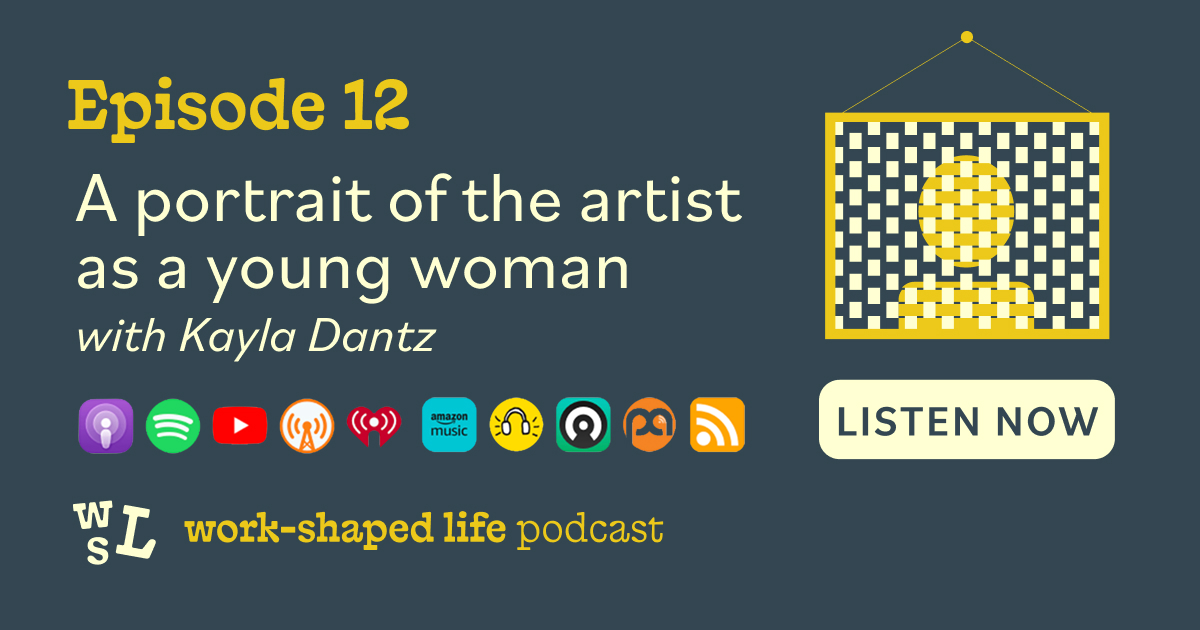 A portrait of the artist as a young woman | photo textile artist