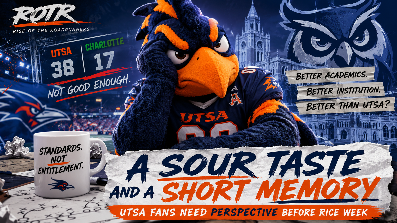 A Sour Taste and a Short Memory: UTSA Fans Need Perspective Before Rice Week