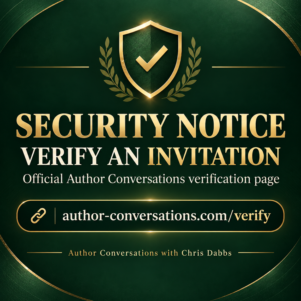 Author Conversations with Chris Dabbs