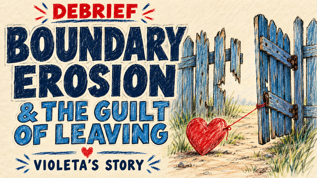 Debrief | Boundary Erosion and the Guilt of Leaving in Violeta’s Story