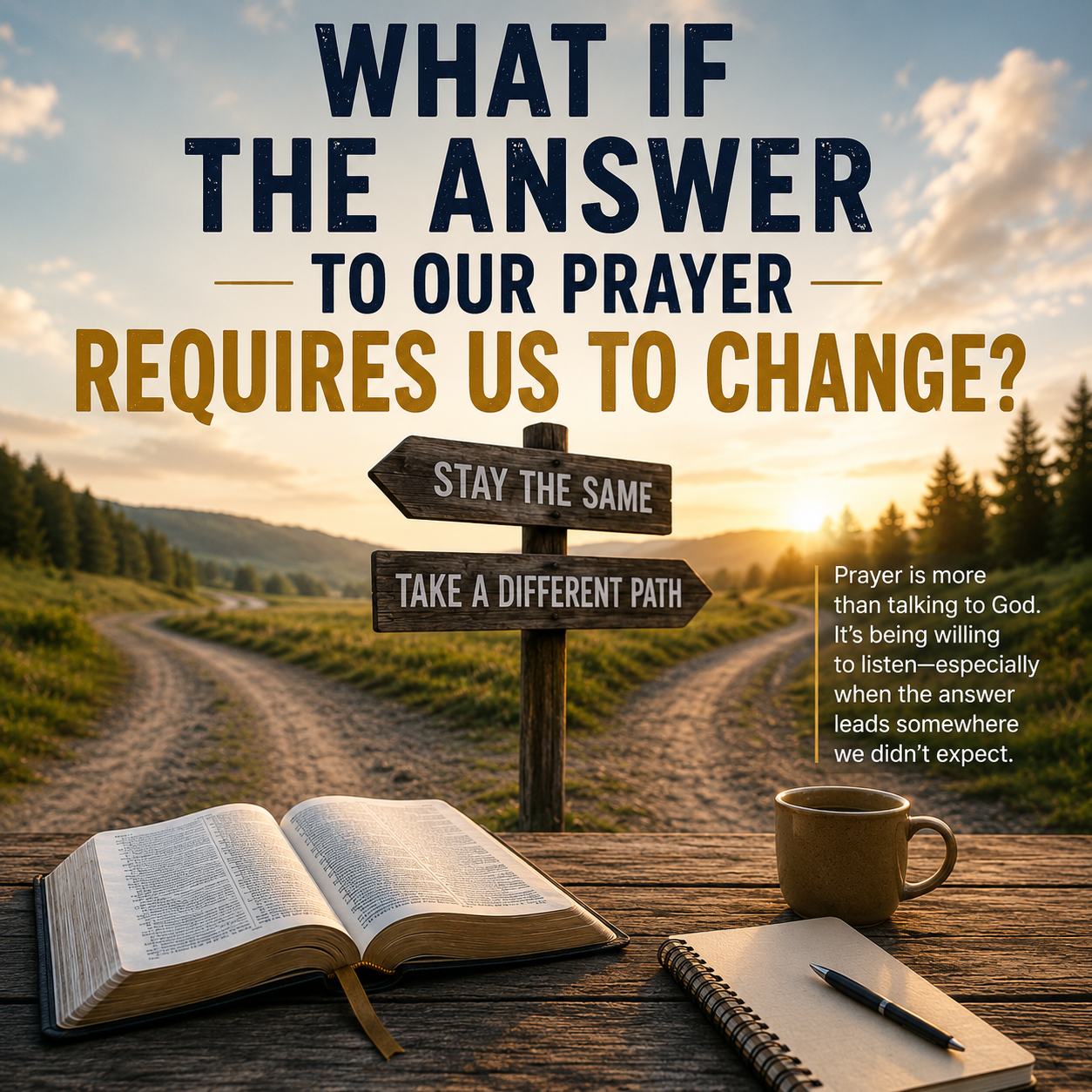What If the Answer to Our Prayer Requires Us to Change?