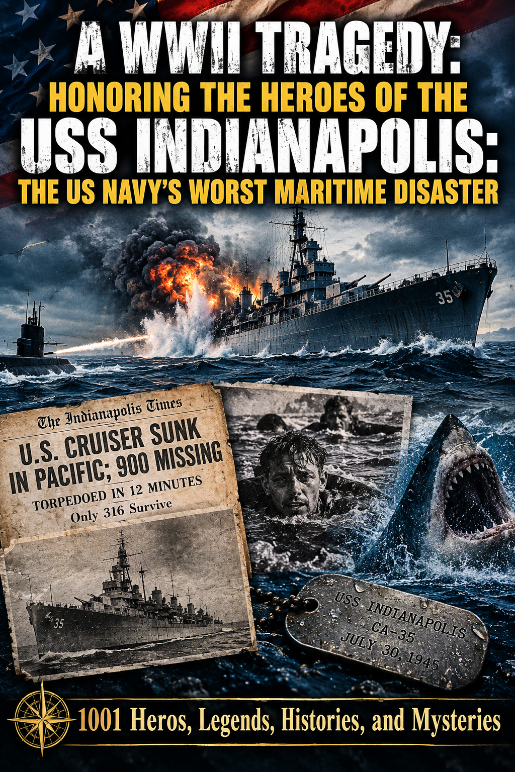 A WWII TRAGEDY: HONORING THE HEROES OF THE USS INDIANAPOLIS: THE US NAVY'S WORST MARITIME DISASTER