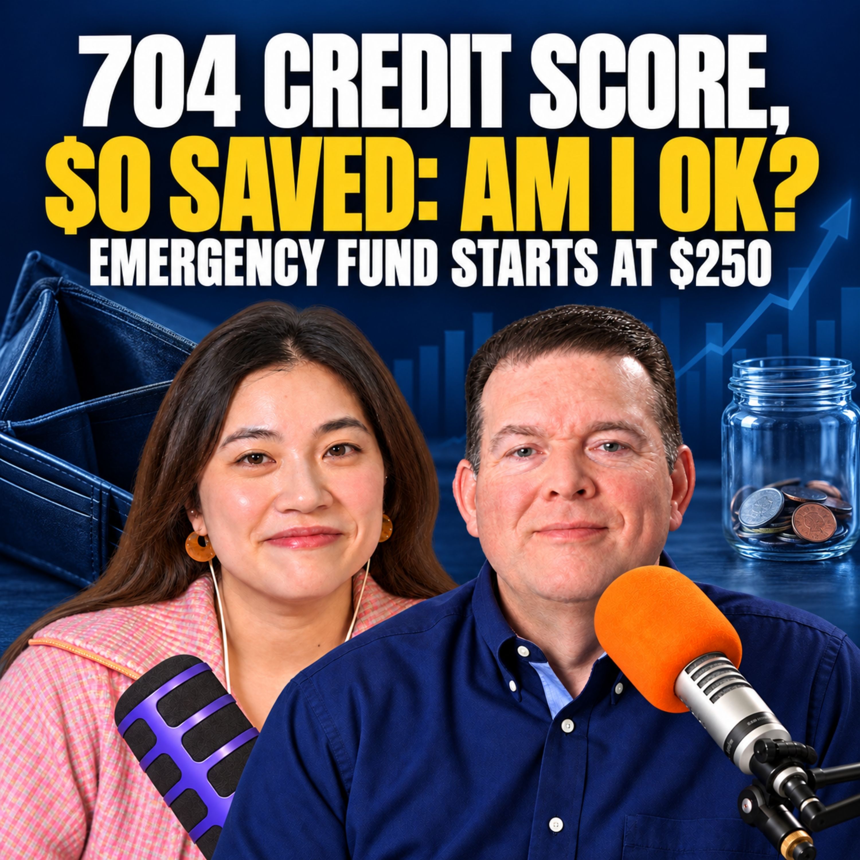 704 Credit Score, $0 Saved: Am I OK? Emergency Fund Starts at $250