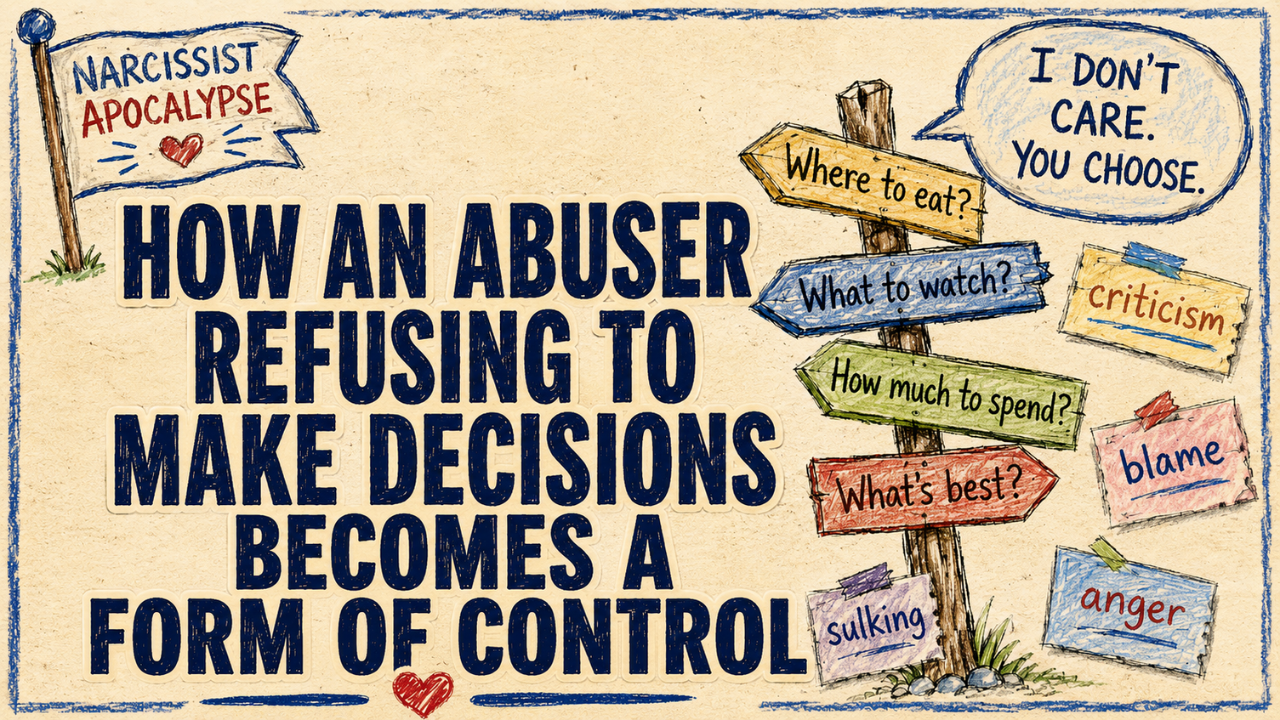 How an Abuser Refusing to Make Decisions Becomes a Form of Control