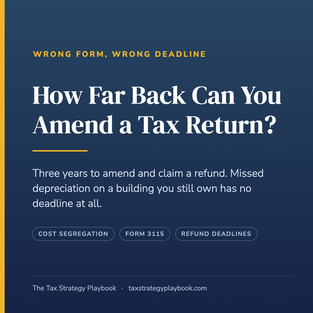 How Far Back Can You Amend a Tax Return? The IRS Deadline, and the Rule That Beats It