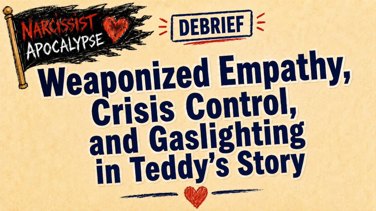 Debrief | Weaponized Empathy, Crisis Control, & Gaslighting in Teddy’s Story