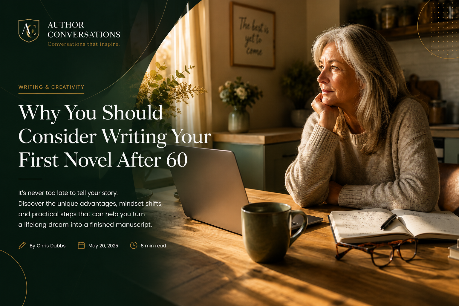 Why You Should Consider Writing Your First Novel After 60