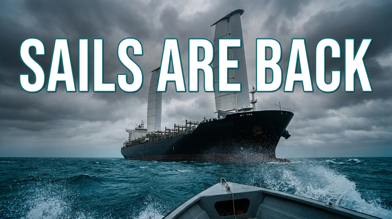 Why Cargo Ships Are Bringing Back Sails to Cut Emissions