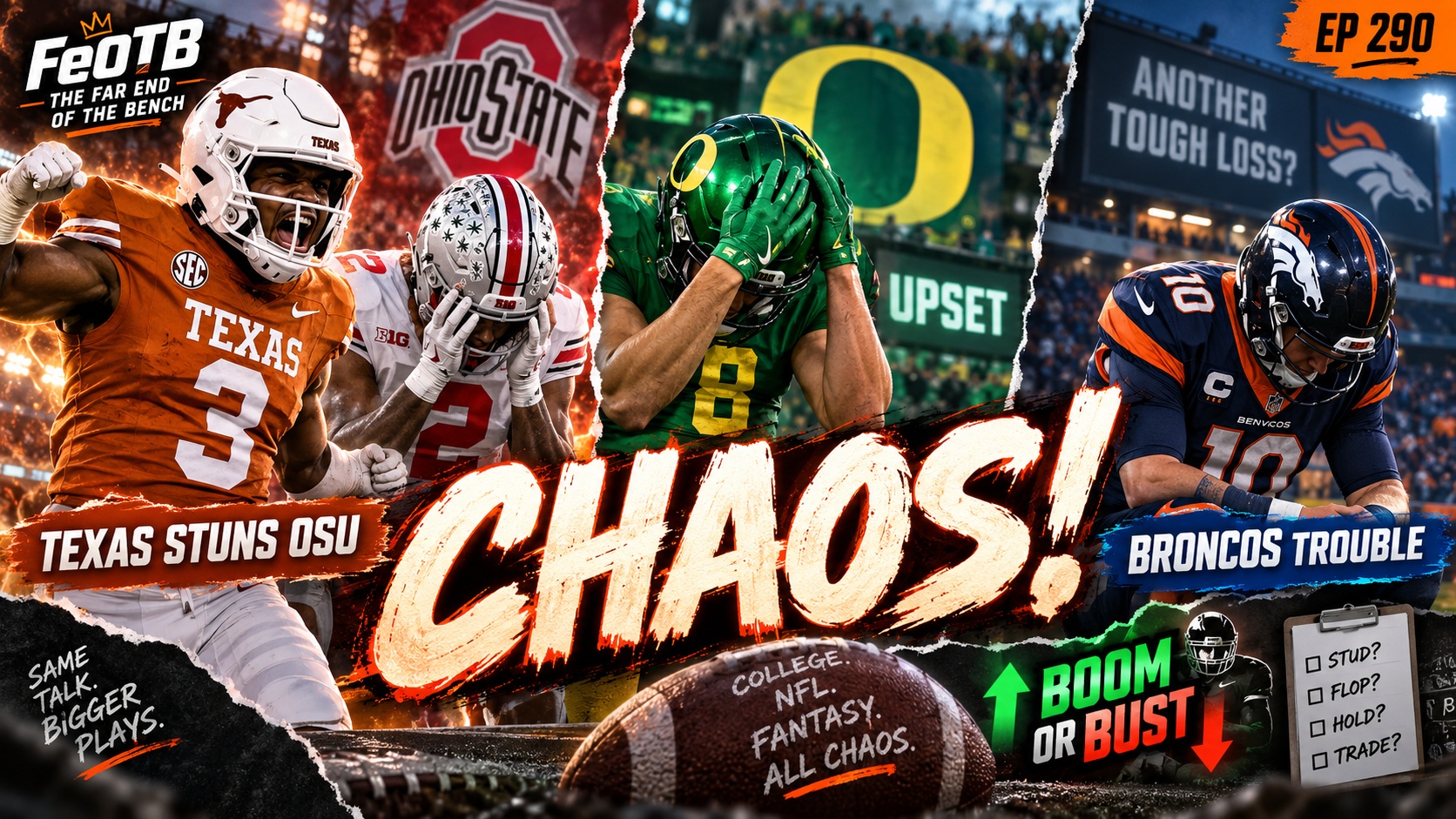Football Chaos Is Here: Texas Stuns Ohio State, Oregon Crashes & Denver Gets Humbled