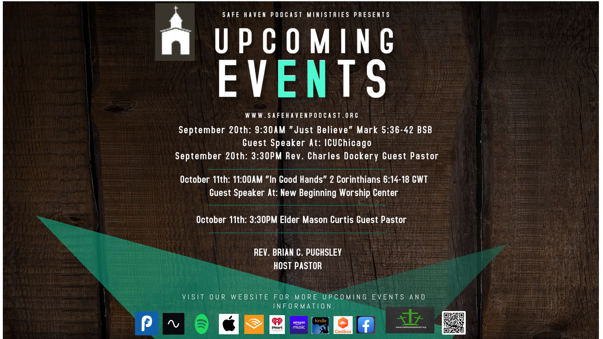 Safe Haven Podcast Upcoming Events