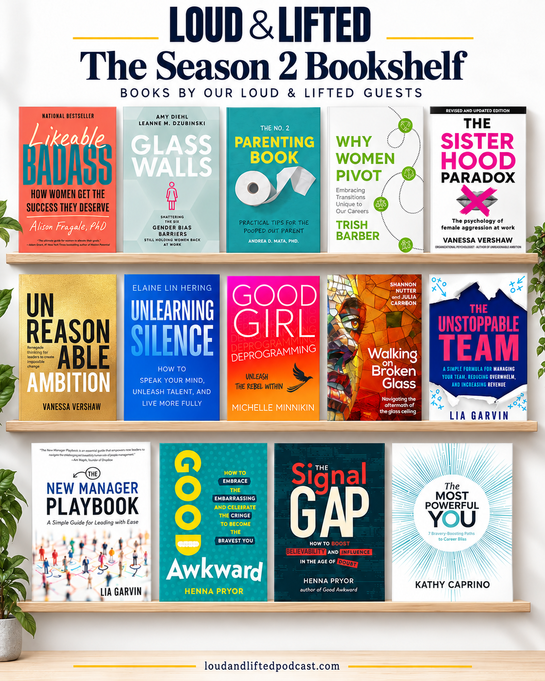 The Loud & Lifted Season 2 Bookshelf: books by our Loud & Lifted guests