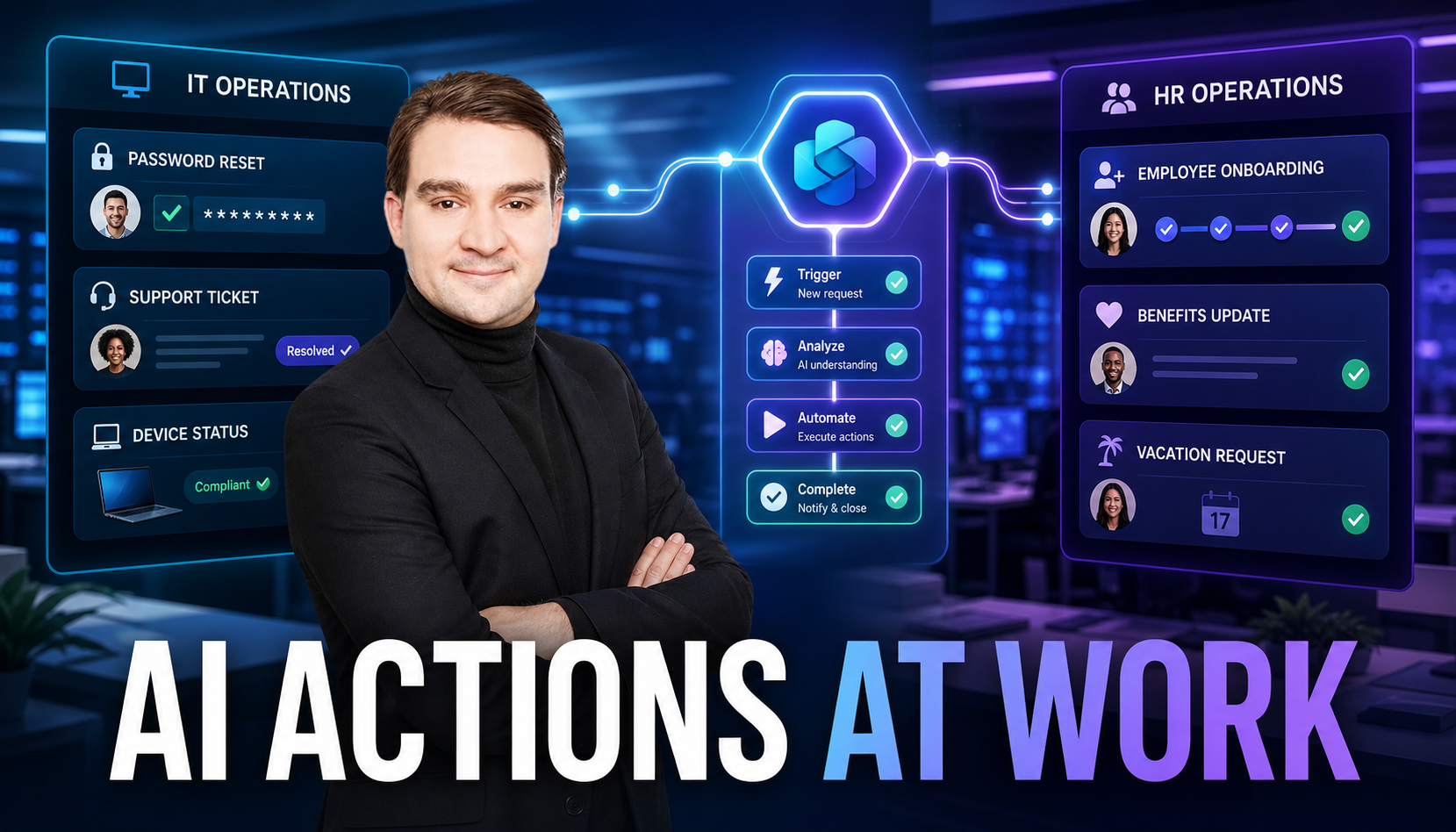 Supercharge IT and HR Operations Using Low-Code AI Actions