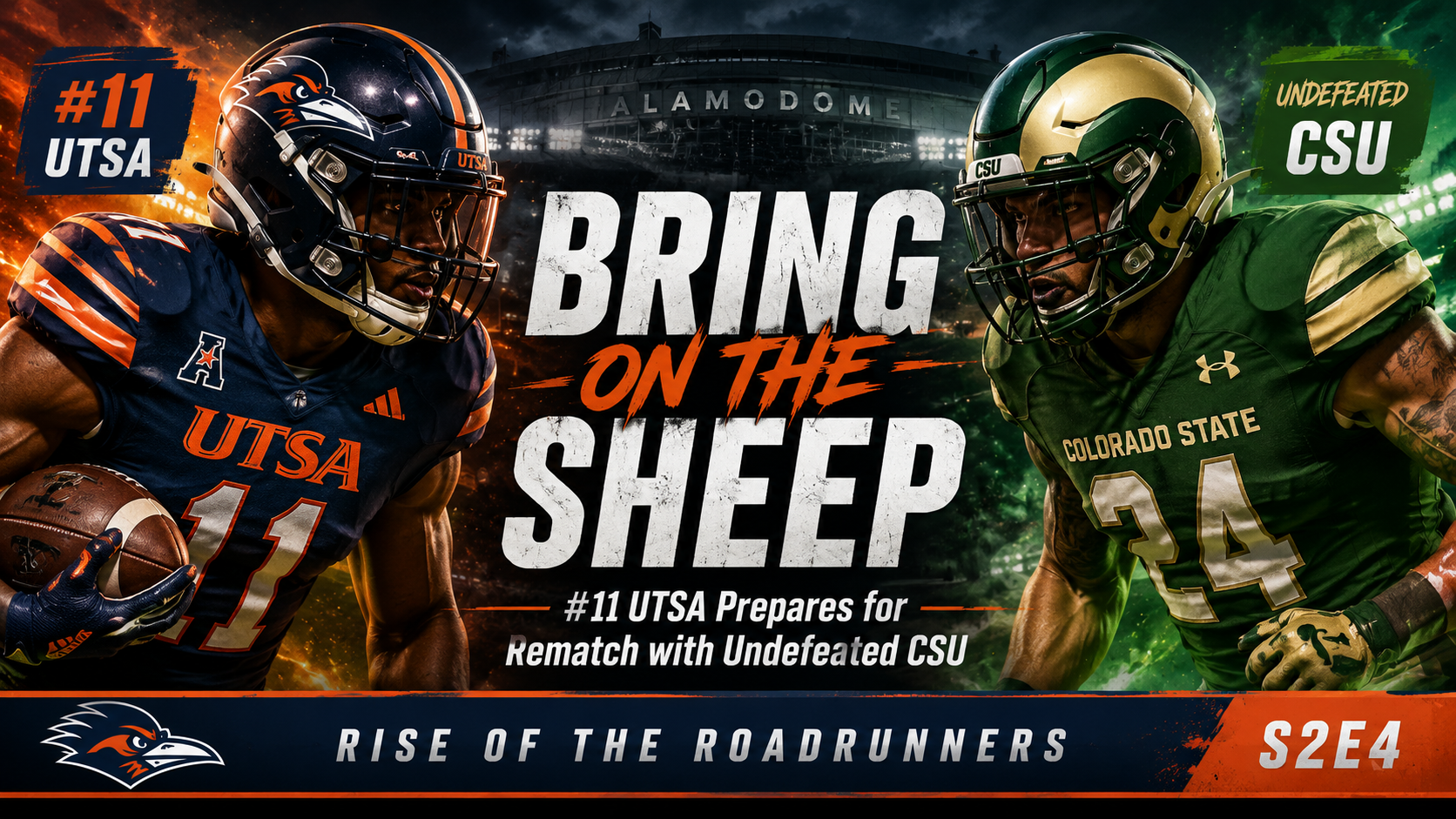 Bring On the Sheep: #11 UTSA Prepares for Rematch with Undefeated CSU