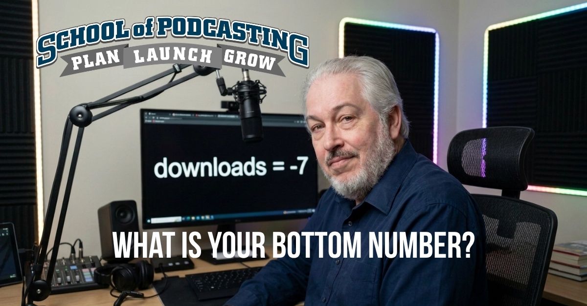 Podcast Download Floor: What is the Minimum Number of Listeners to Keep Going?