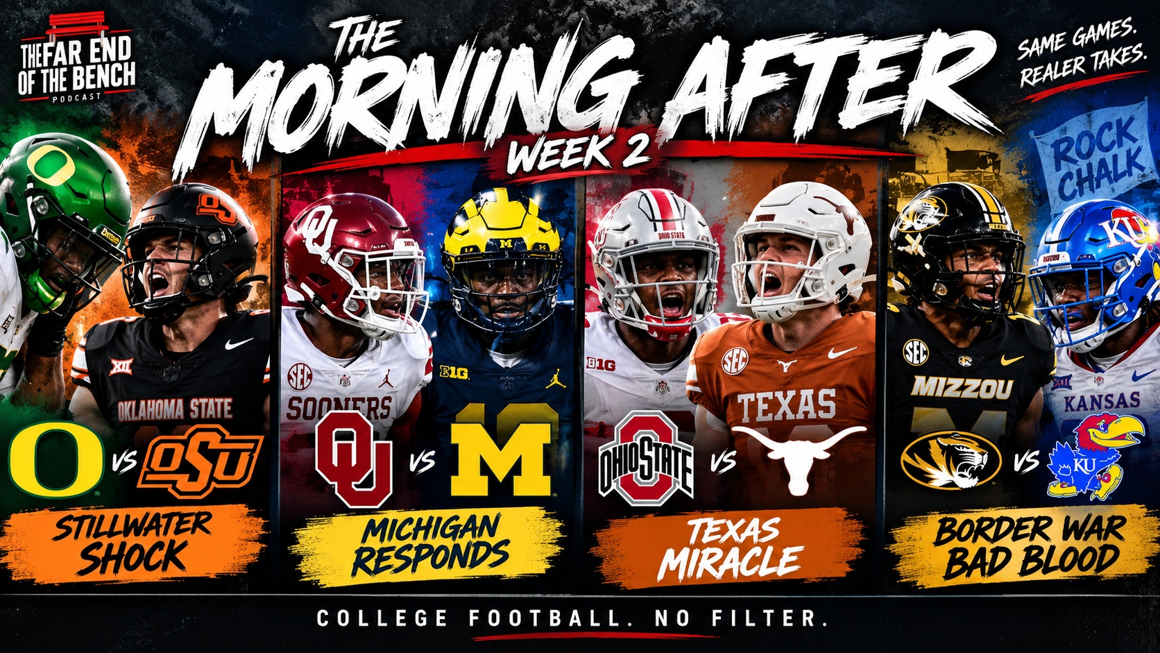 The Morning After — Week 2: Stillwater Shock, Michigan Muscle, Texas’ Miracle & Border War Bad Blood