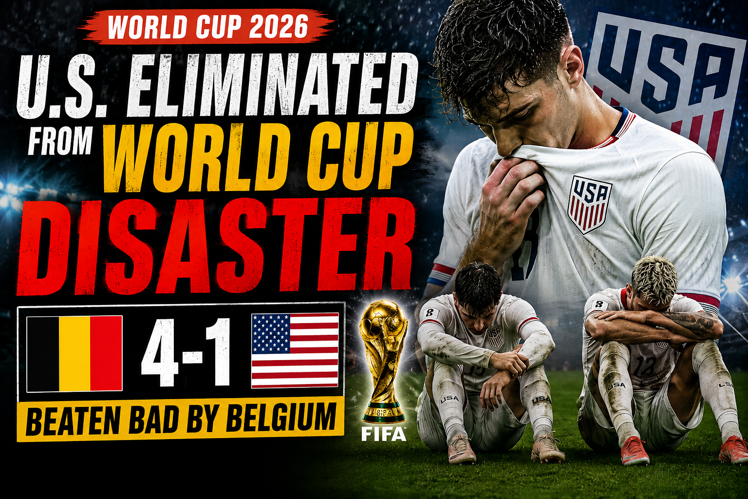USA Eliminated By Belgium