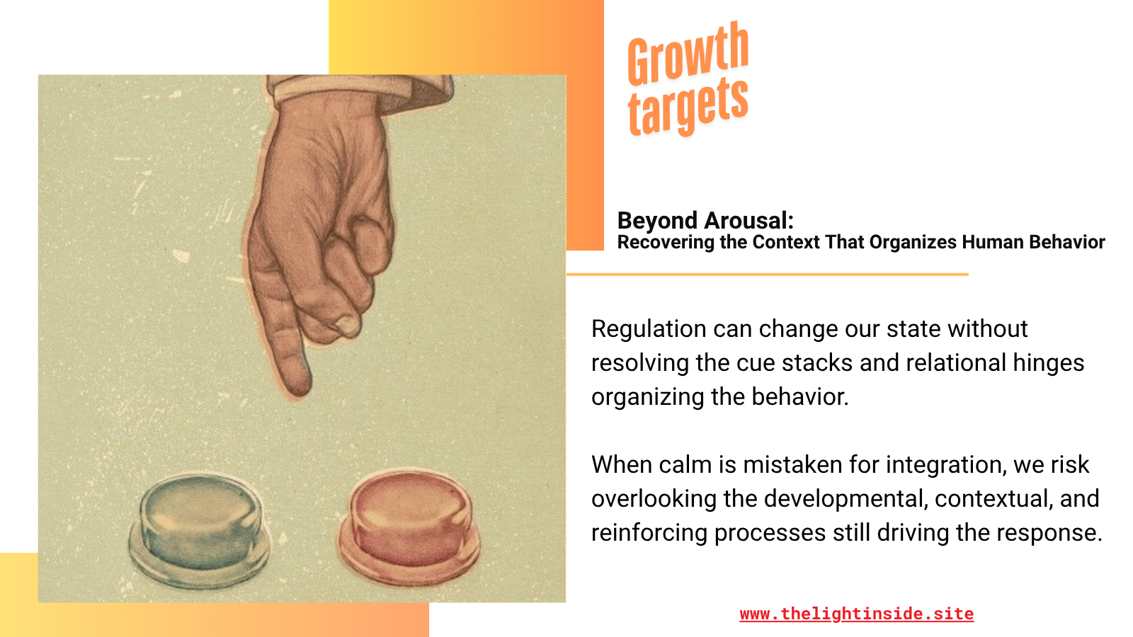 Beyond Arousal: Recovering the Context That Organizes Human Behavior