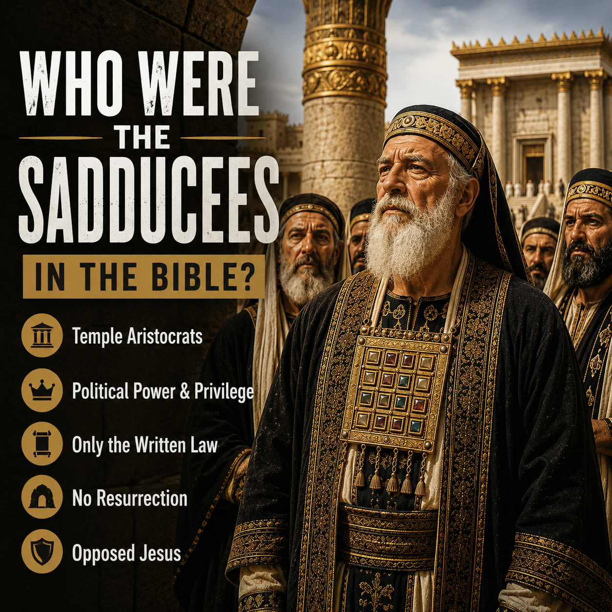 Who Were the Sadducees in the Bible?