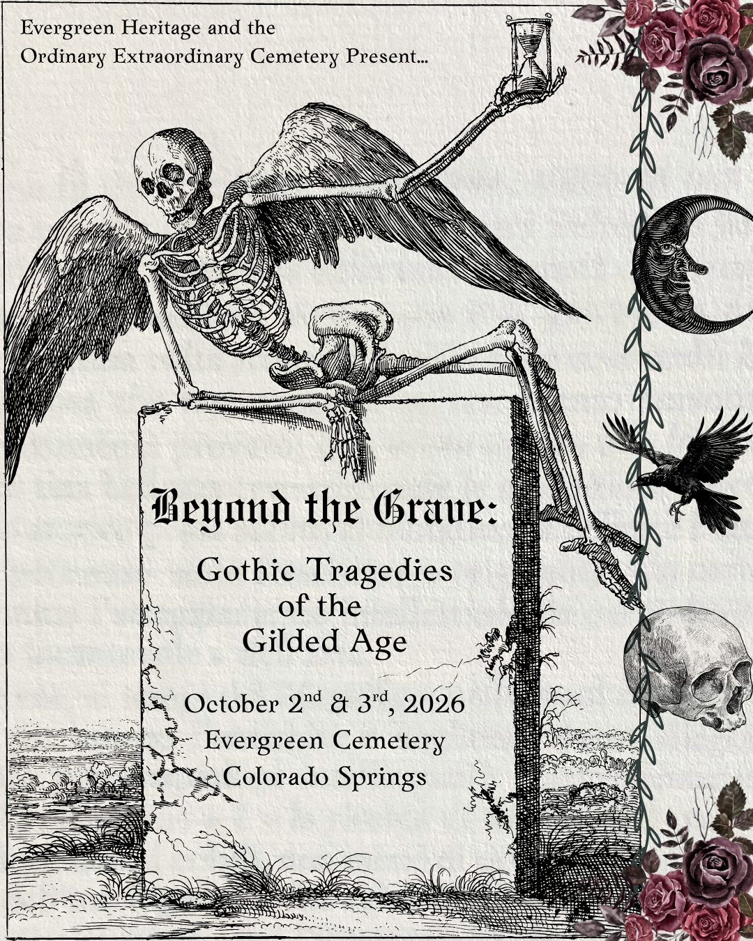 Beyond the Grave: Gothic Tales of the Gilded Age: Presented by Evergreen Heritage and The Ordinary Extraordinary Cemetery Podcast