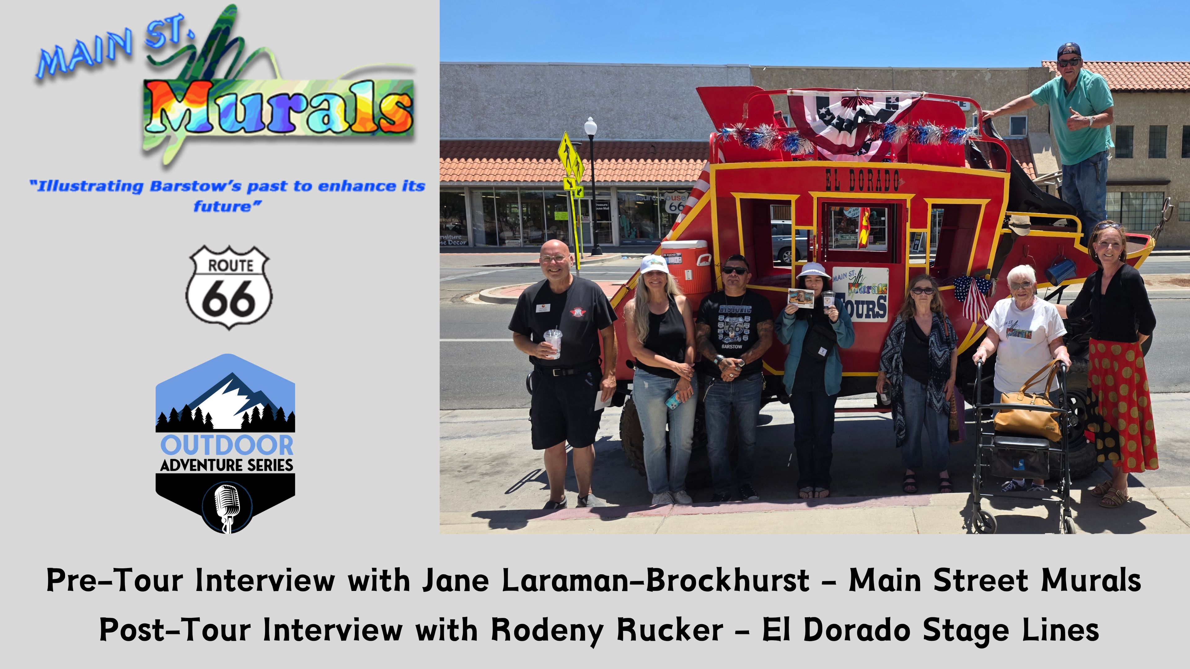 From Stone Age to Space Age: Barstow’s Main Street Murals Adventure by Vintage Motorized Stagecoach