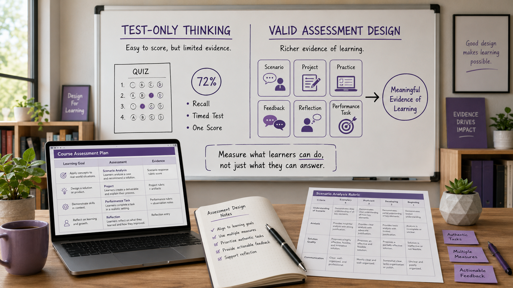 Assessments Must Be More Than Tests: Rethinking Validity in Instructional Design
